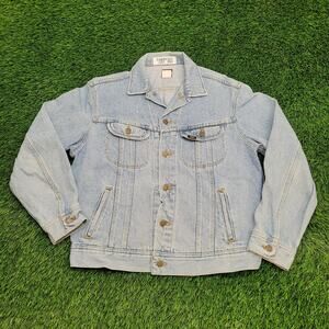 Vintage 60s Lee Riders Denim Jacket Medium 22x26 Faded Medium-Wash